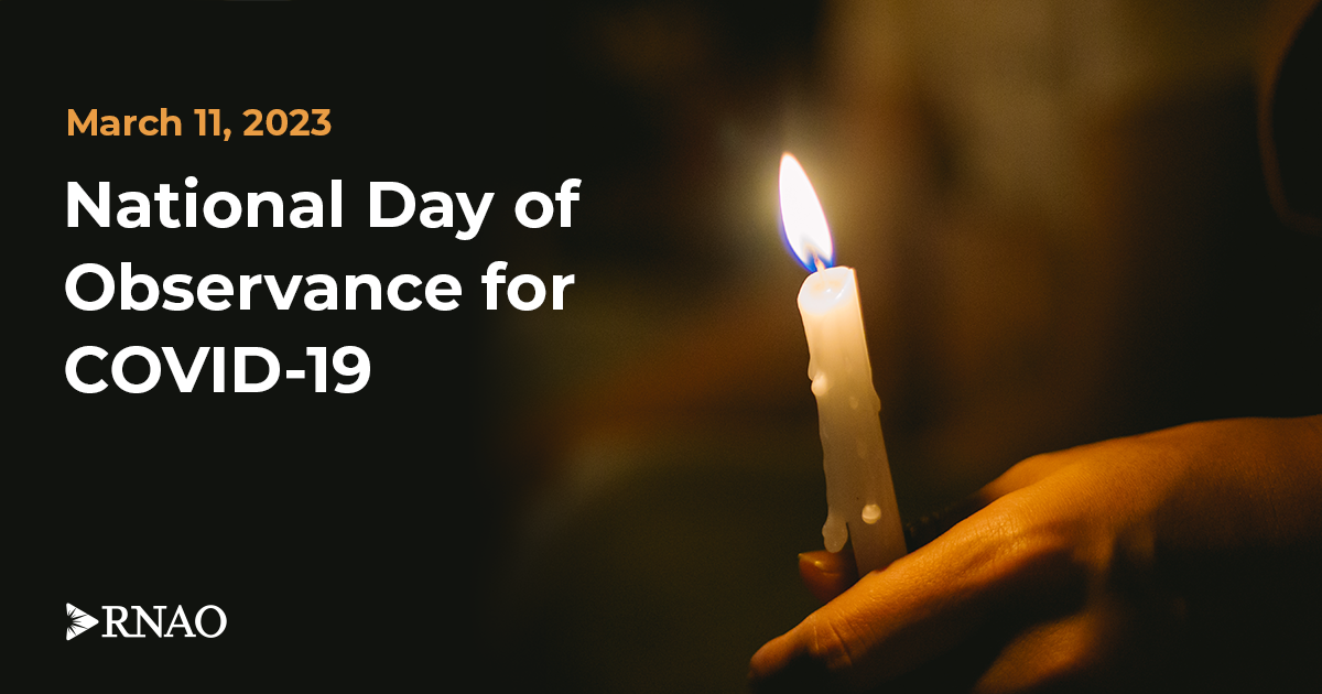 RNAO marks the third National Day of Observance for COVID19 RNAO.ca